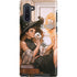 Cozy Autumn Library Witch with Cat and Coffee by Ivy Dolamore Galaxy Cases